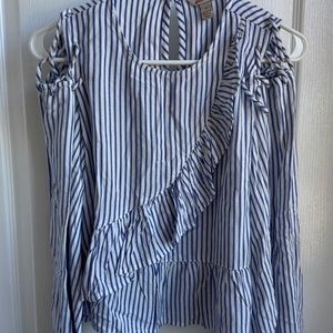 Arizona Jeans Blue Striped Top